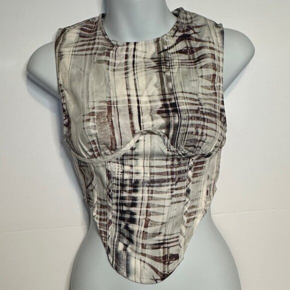 PRETTYLITTLETHING | Corset Top Sleeveless Shirt Tank Blouse - Picture 1 of 11